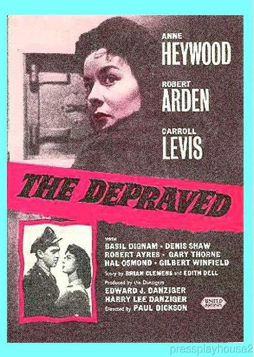 The Depraved 1957 official movie poster