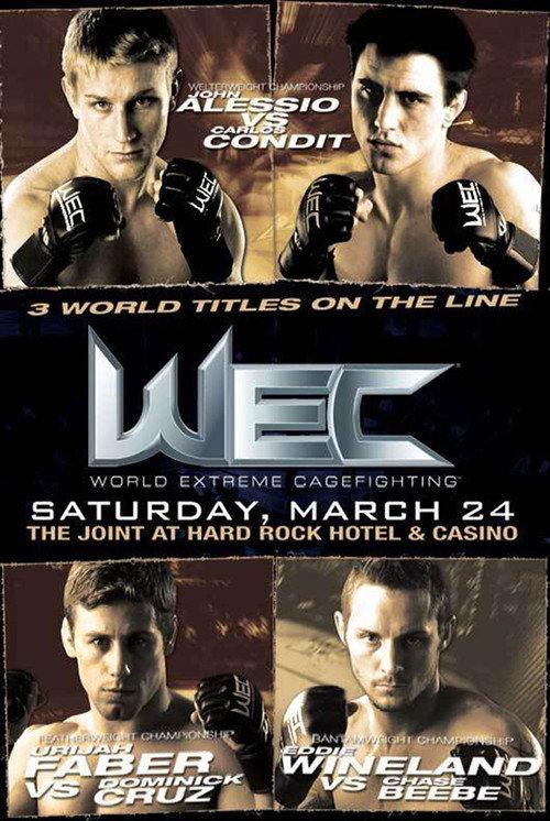WEC 26: Condit vs. Alessio 2007 official movie poster