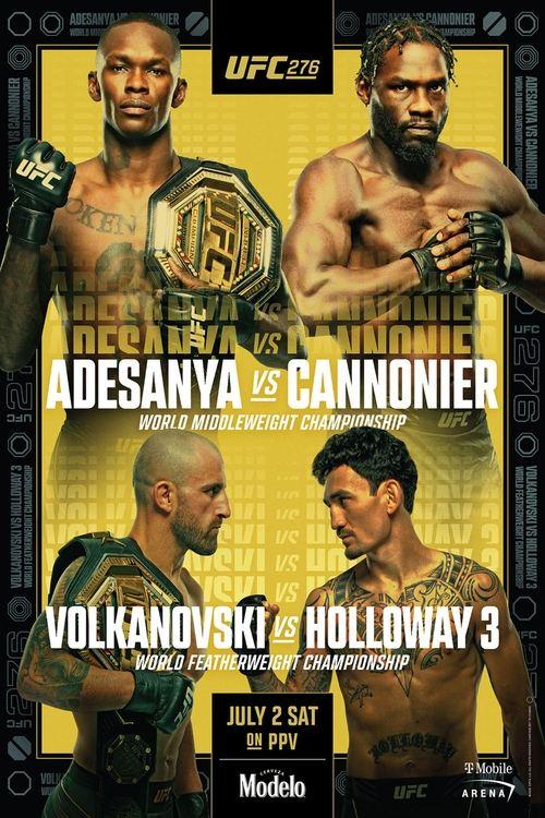 UFC 276: Adesanya vs. Cannonier 2022 official movie poster