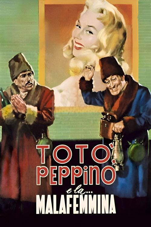 Toto, Peppino, and the Hussy 1956 official movie poster