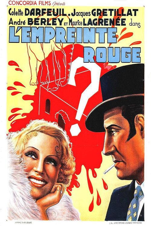 L'empreinte rouge 1937 official movie poster