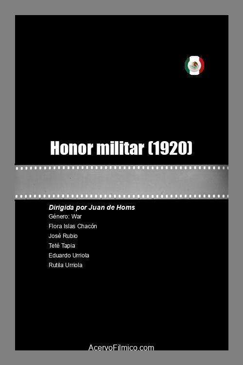 Military Honor 1920 official movie poster