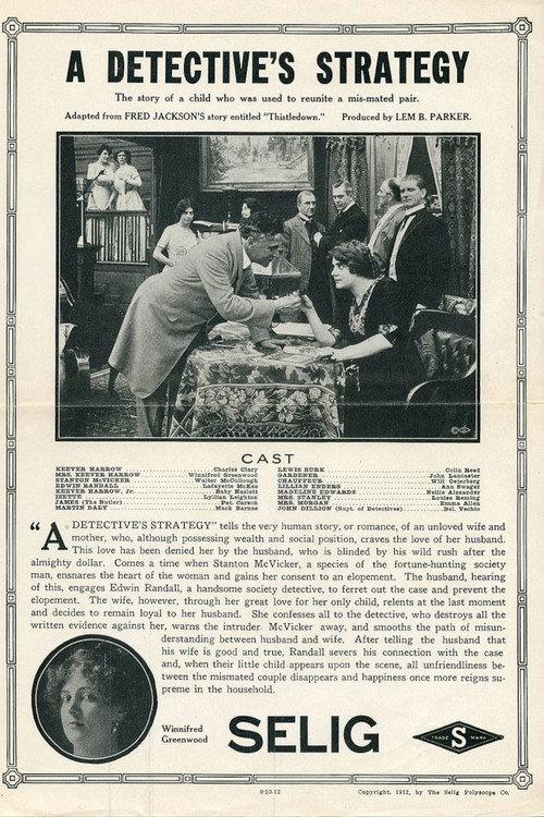 A Detective's Strategy 1912 official movie poster