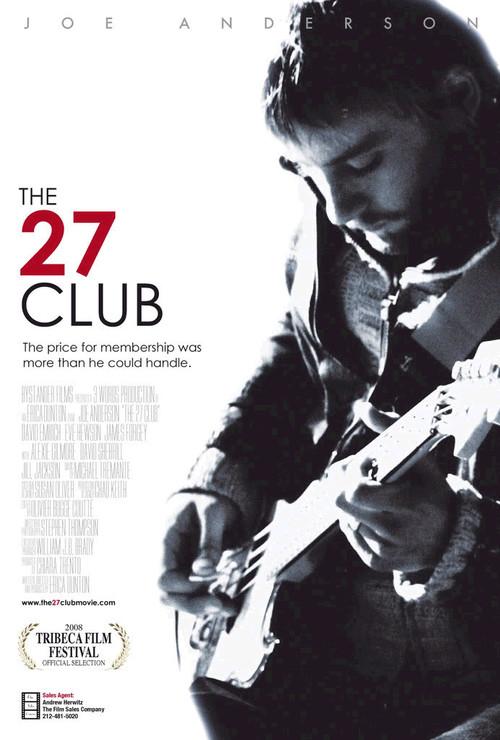 The 27 Club 2008 official movie poster
