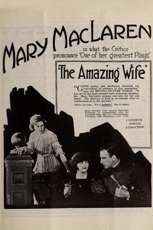 The Amazing Wife 1919 official movie poster