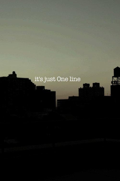 it's just One line 2012 official movie poster
