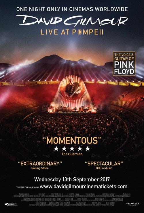 David Gilmour: Live at Pompeii 2017 official movie poster