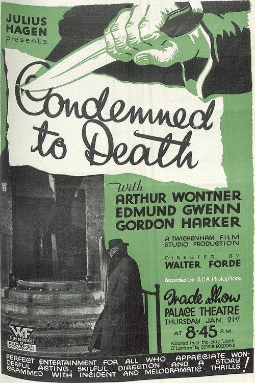 Condemned to Death 1932 official movie poster