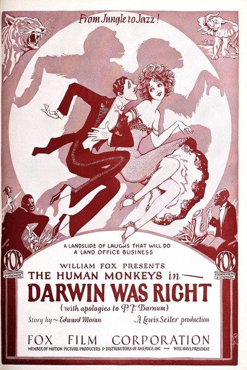 Darwin Was Right 1924 official movie poster