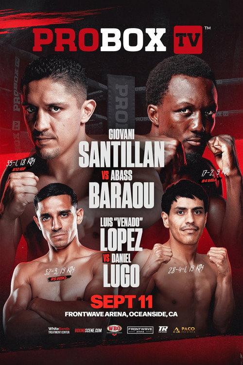 Giovani Santillan vs. Abass Baraou 2026 official movie poster