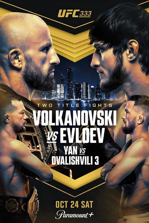 UFC 333: Volkanovski vs. Evloev 2026 official movie poster