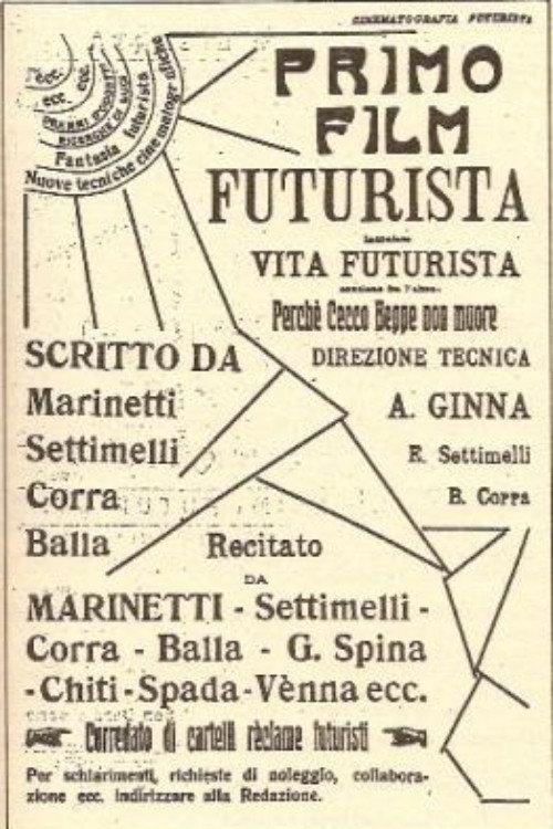 Futurist Life 1916 official movie poster