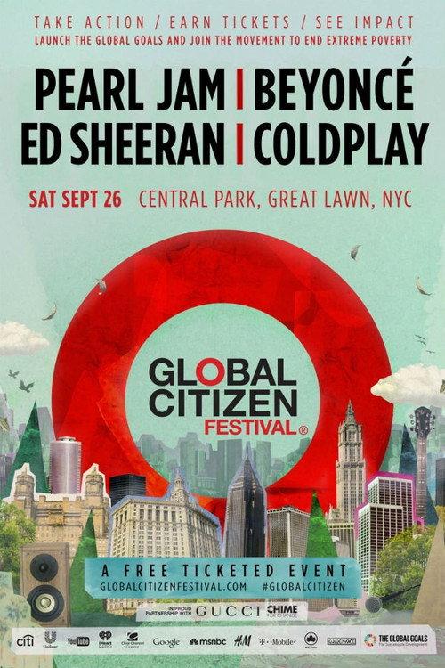 Global Citizen Festival 2015 2015 official movie poster