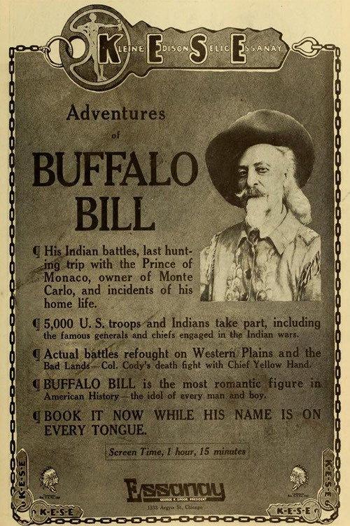 The Adventures of Buffalo Bill 1917 official movie poster