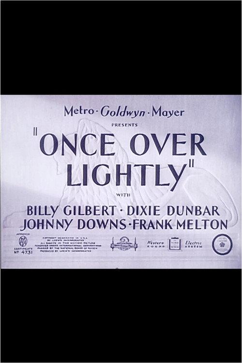 Once Over Lightly 1938 official movie poster