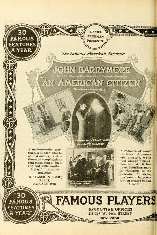 An American Citizen 1914 official movie poster