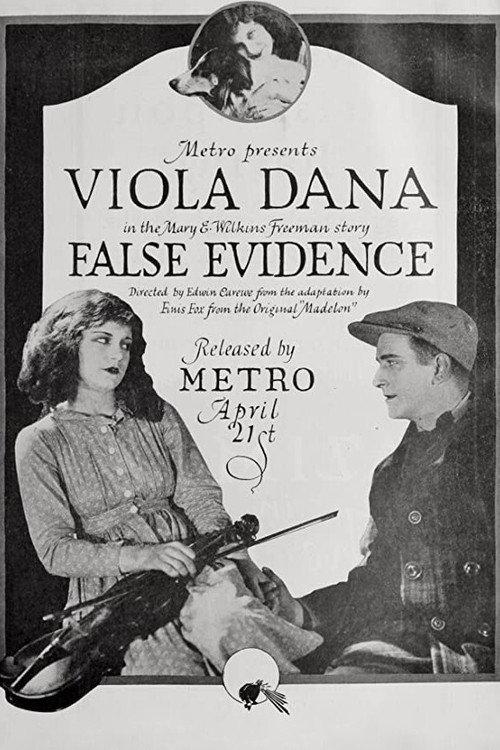 False Evidence 1919 official movie poster