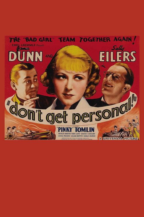 Don’t Get Personal 1936 official movie poster