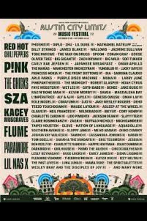 Paramore: Austin City Limits Music Festival 2022 2022 official movie poster