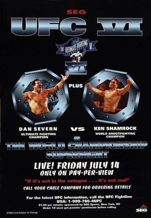 UFC 6: Clash Of The Titans 1995 official movie poster