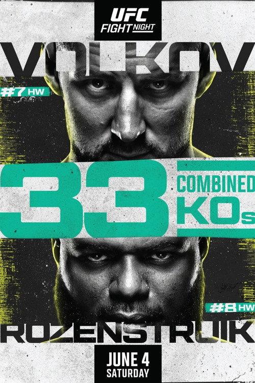 UFC Fight Night 207: Volkov vs. Rozenstruik 2022 official movie poster