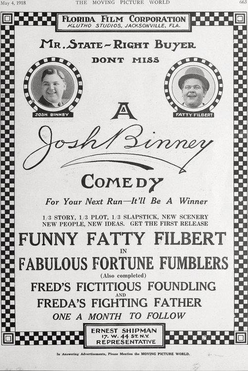 Fred's Fictitious Foundling 1918 official movie poster