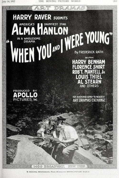 When You and I Were Young 1917 official movie poster