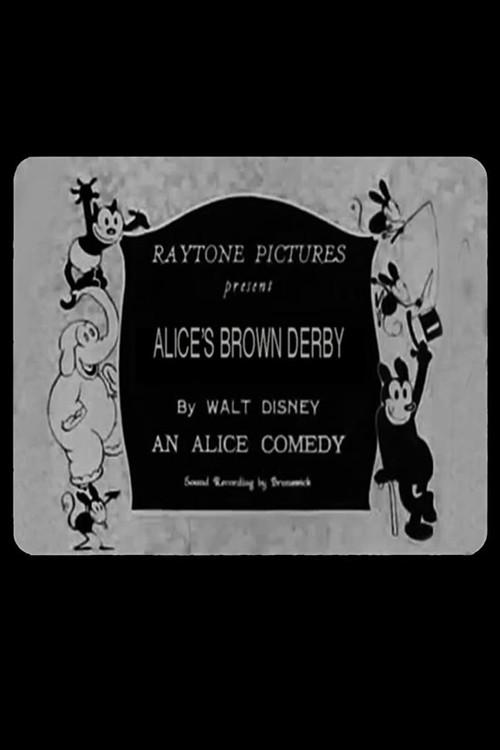 Alice's Brown Derby 1926 official movie poster