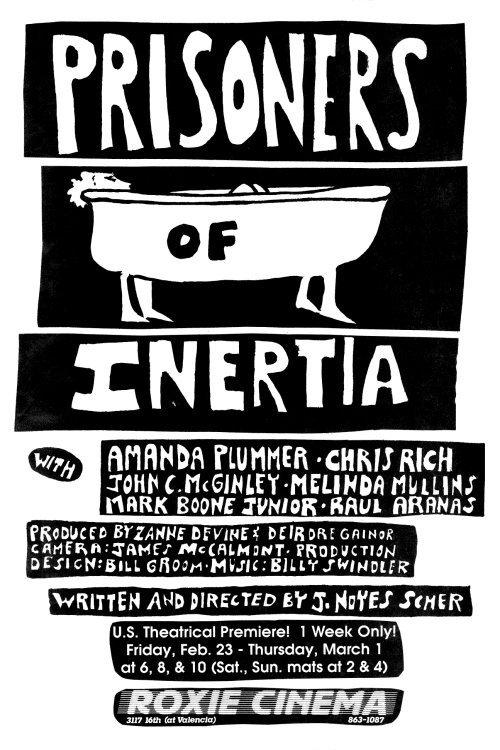 Prisoners of Inertia 1989 official movie poster