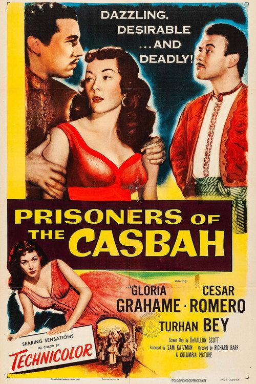 Prisoners of the Casbah 1953 official movie poster