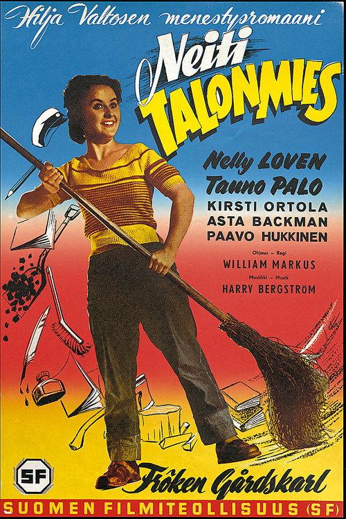 Neiti talonmies 1955 official movie poster