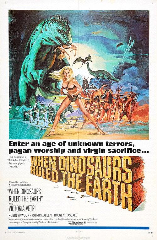 When Dinosaurs Ruled the Earth 1970 official movie poster