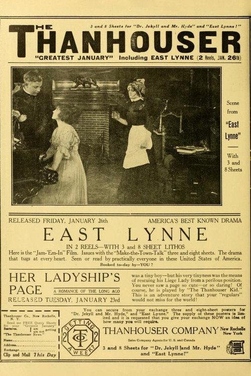 East Lynne 1912 official movie poster