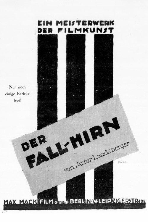Der Fall Hirn 1917 official movie poster