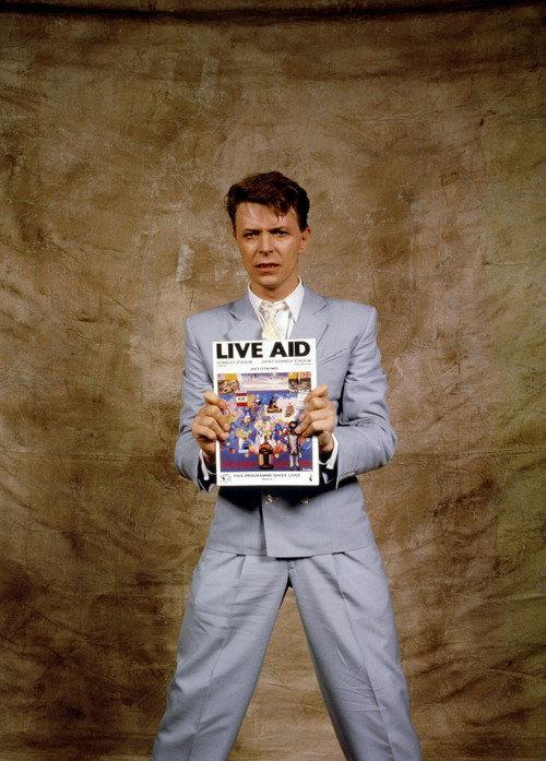 David Bowie at Live Aid 1985 official movie poster