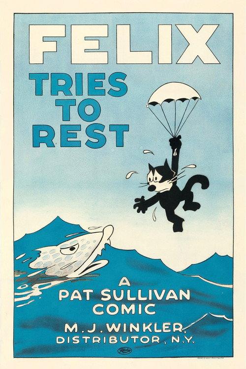 Felix Tries to Rest 1924 official movie poster