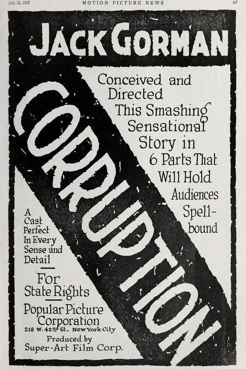 Corruption 1917 official movie poster
