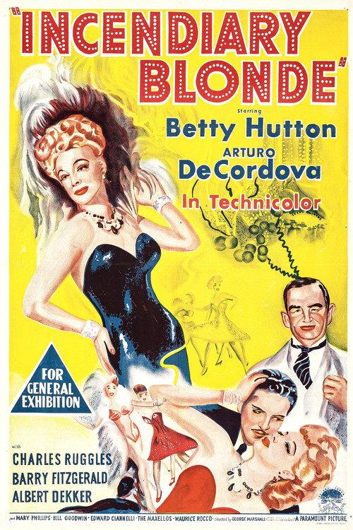 Incendiary Blonde 1945 official movie poster