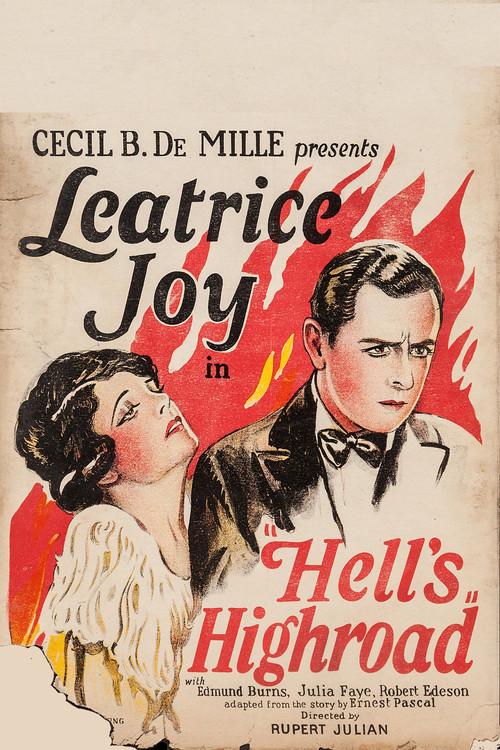 Hell's Highroad 1925 official movie poster