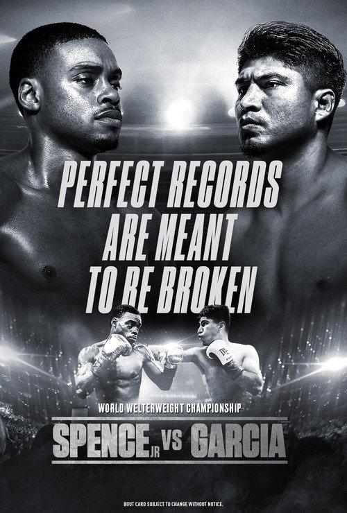 Errol Spence Jr. vs. Mikey Garcia 2019 official movie poster