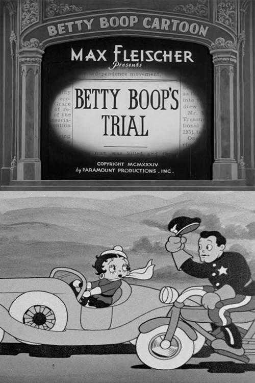 Betty Boop's Trial 1934 official movie poster
