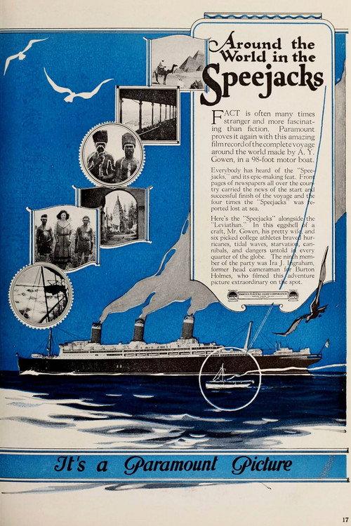 Around the World in the Speejacks 1923 official movie poster