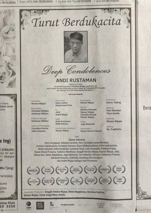 Deep Condolences 2018 official movie poster