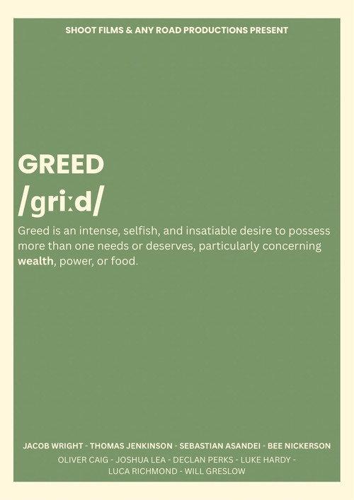 GREED 2026 official movie poster