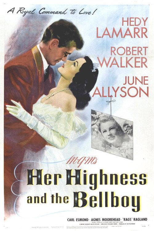 Her Highness and the Bellboy 1945 official movie poster