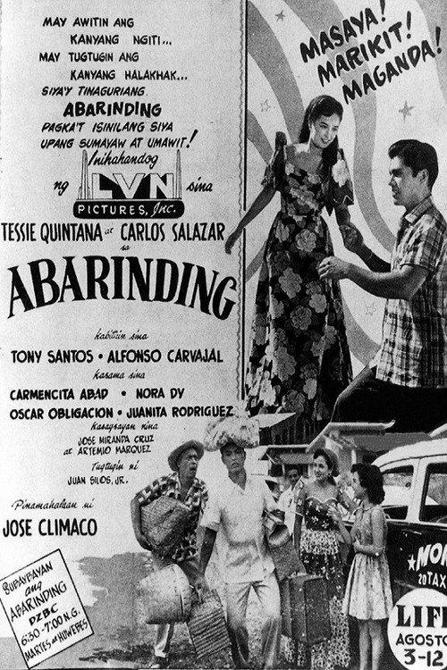 Abarinding 1954 official movie poster