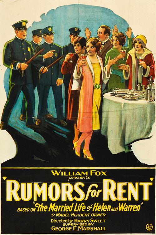 Rumors for Rent 1927 official movie poster