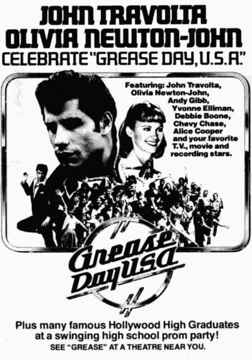 Grease Day USA 1978 official movie poster