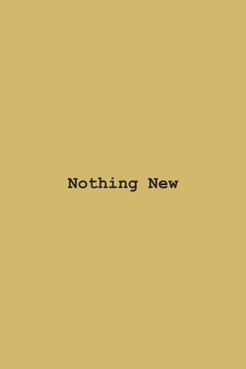 Nothing New 2020 official movie poster