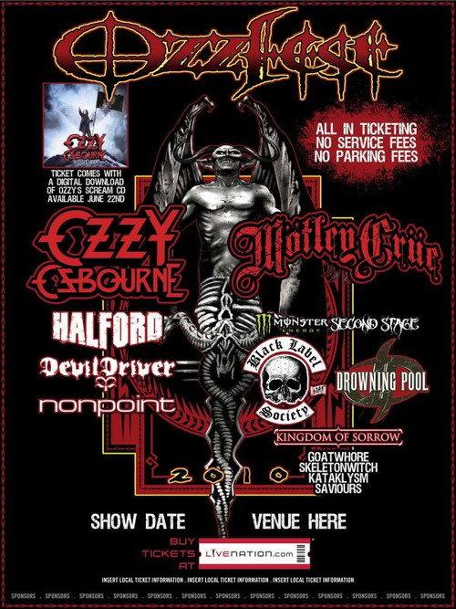 Ozzy Osbourne: Ozzfest UK 2010 2010 official movie poster